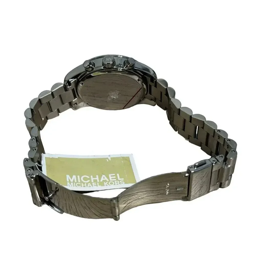 Michael Kors Women's Lexington Pavé Minimalist Silver Tone Crystal 38MM Watch